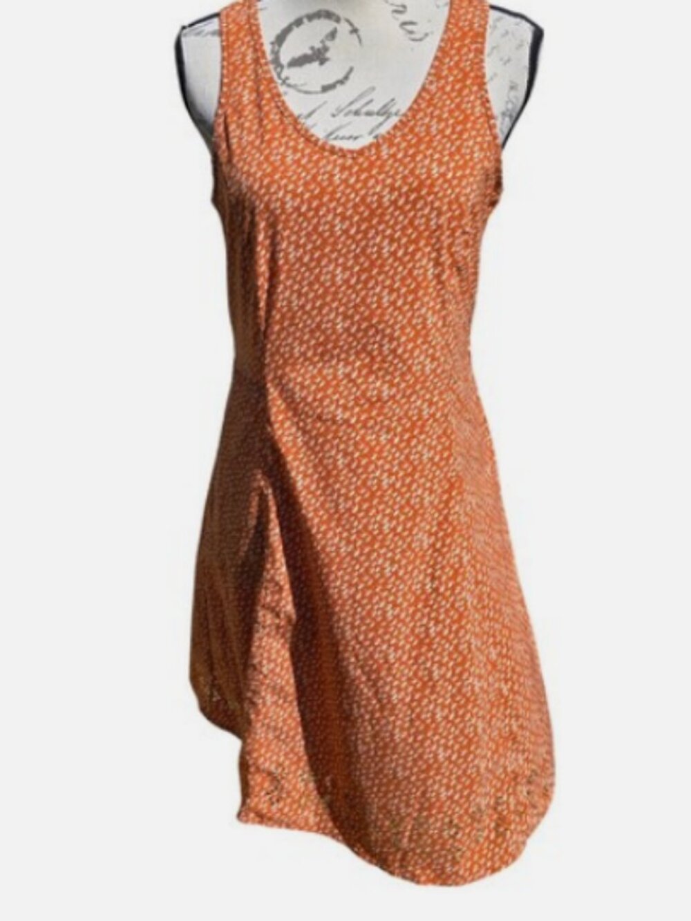 Toad & Co Sunkissed Petal Dress Orange Print Sleeveless A-Line Women's Small